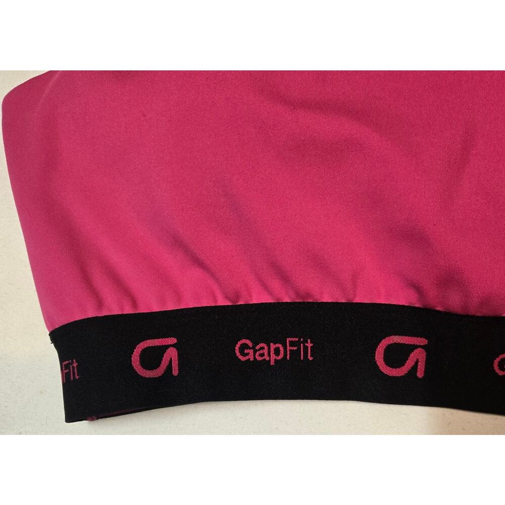 GAP Fit Womens Size XL Pink 4-Way Stretch Moisture Wicking Racerback Sports Bra - Picture 4 of 4